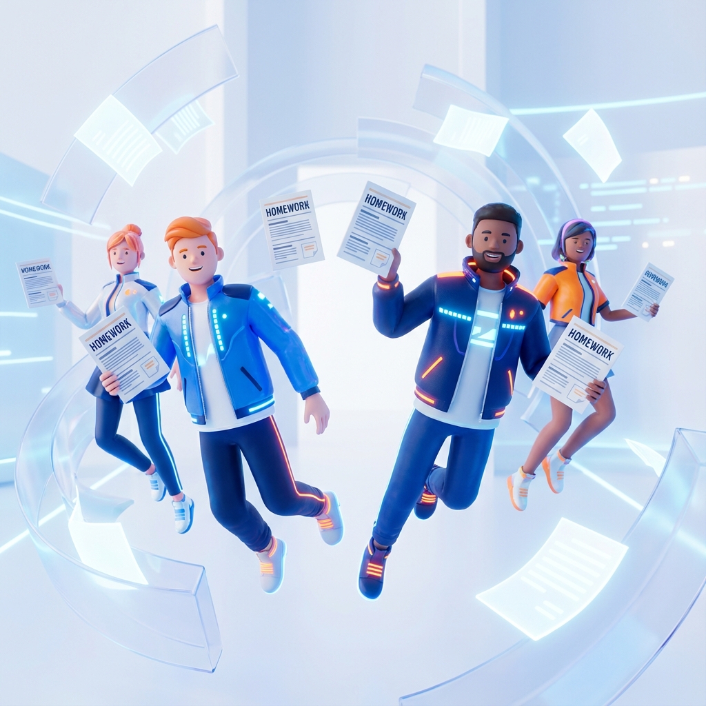 Students happy with printed assignments